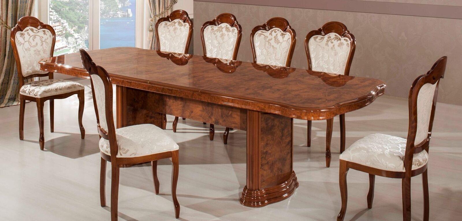 Esszimmer Esstisch Stuhl Gruppe Garnitur Tisch Sets XXL Tische Gruppe Set 9tlg.