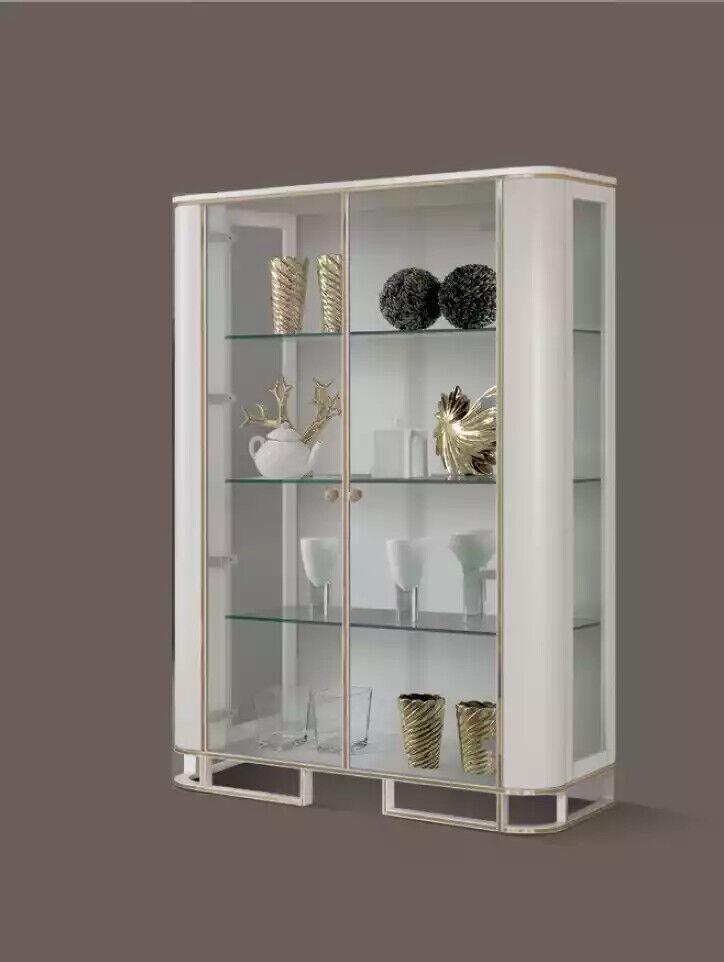 Vitrine Schöne aus Holz und Glas wohnzimmer neu Modern Luxus