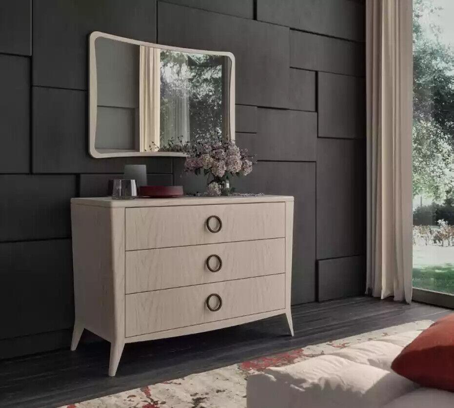 Kommode Spiegel Schlafzimmer Holz modernes Design luxuriös neu