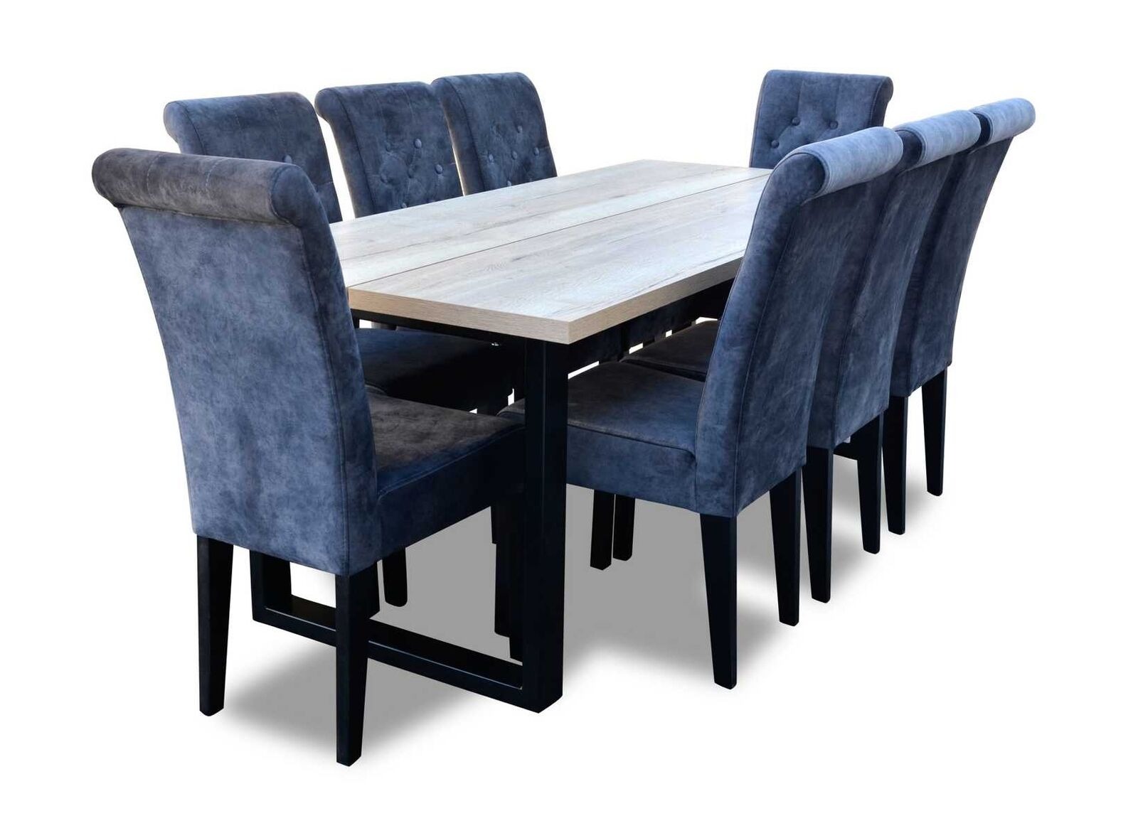 Esszimmer Esstisch 8x Stühle Garnitur Tisch Gruppe 9tlg. Set Komplett