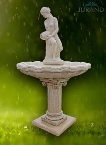 Springbrunnen Fontäne Zierbrunnen Garten Deko Brunnen Vila 203 cm Steinguss