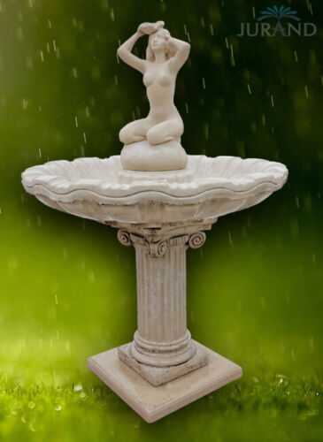 Springbrunnen Fontäne Zierbrunnen Garten Deko Brunnen Elva 179 cm Steinguss