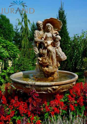 Springbrunnen Fontäne Zierbrunnen Garten Deko Venedig Brunnen 164 cm Steinguss
