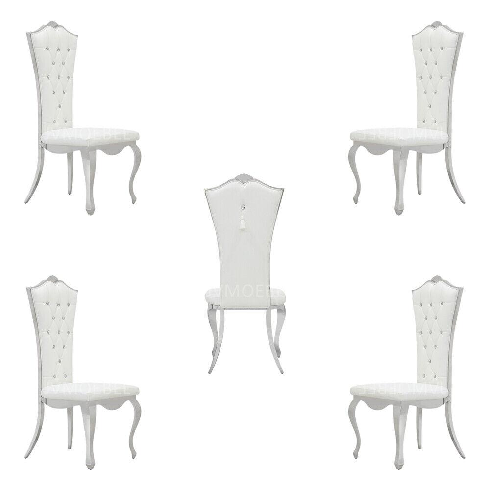Design Stuhl Luxus Lehnstuhl Polster Stühle 4x Sessel Wohn EssZimmer