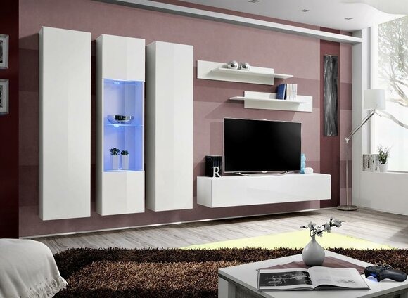 Designer Wohnwand Wand Regale Wohnzimmermöbel TV-Ständer Luxus Möbel