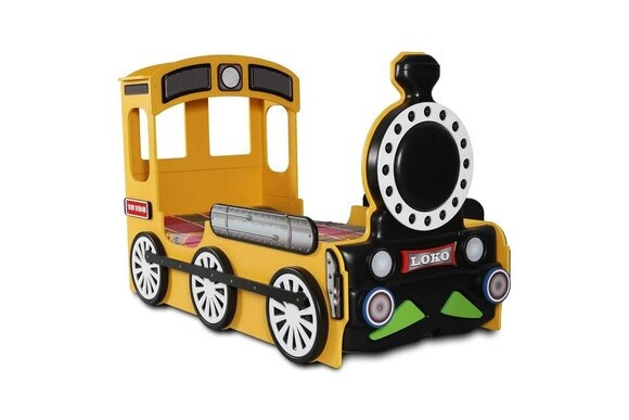 Gelbes Eisenbahn Designer Kinder Bett Luxus Bettgestelle Moderne Möbel