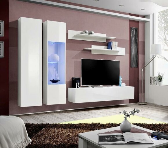 Wohnzimmermöbel Wandregale Designer Wohnwand Modern Komplettmöbel