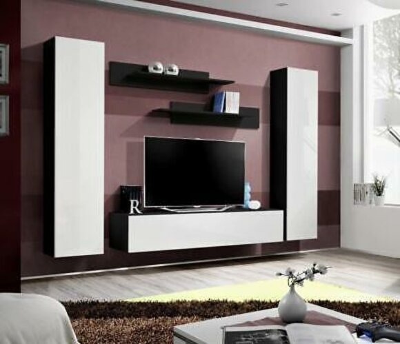 Wohnzimmermöbel Wandregale Designer Wohnwand Modern Komplett Möbel