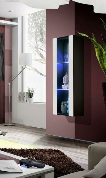 Moderne Hänge Vitrine Schrank Wohnzimmer Luxus Design Modern Einrichtung