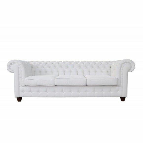 Chesterfield Sofagarnitur Sofa 3+1+1 Couch Polster Set Sofas Couchen S1