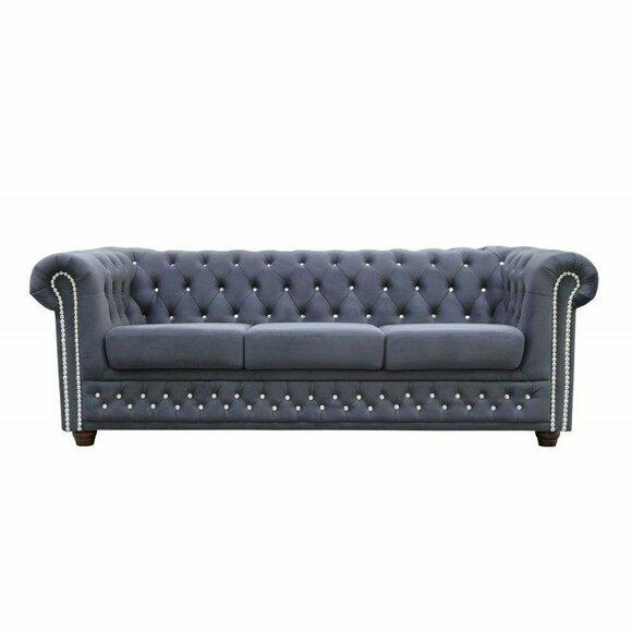 Chesterfield York Blink 3 Sitzer Couch Polster Sofas Couchen Neu Sofa Designer