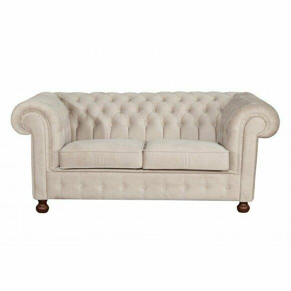 Chesterfield Sofa 2 Sitzer Couch Polster Sofas Couchen Sitz Polster Garnitur Neu