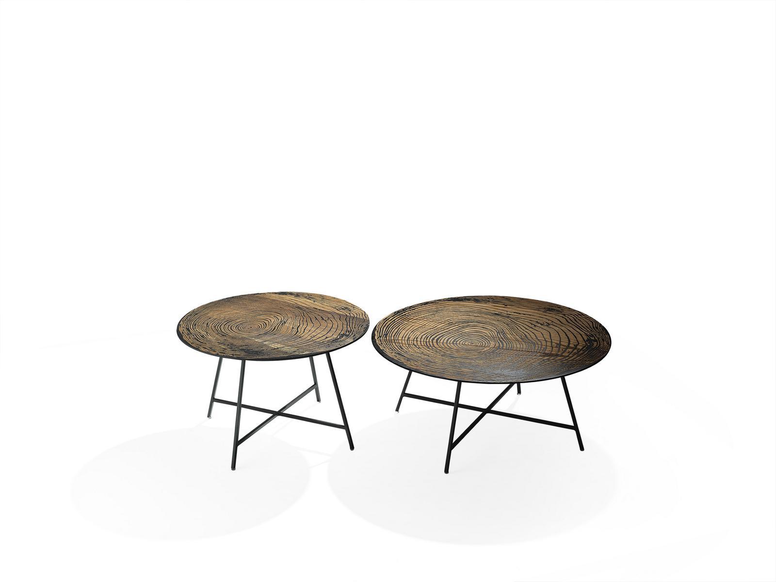 Modern Holz Couchtische Rund 2x Couchtische Möbel Design Wohnzimmer Neu