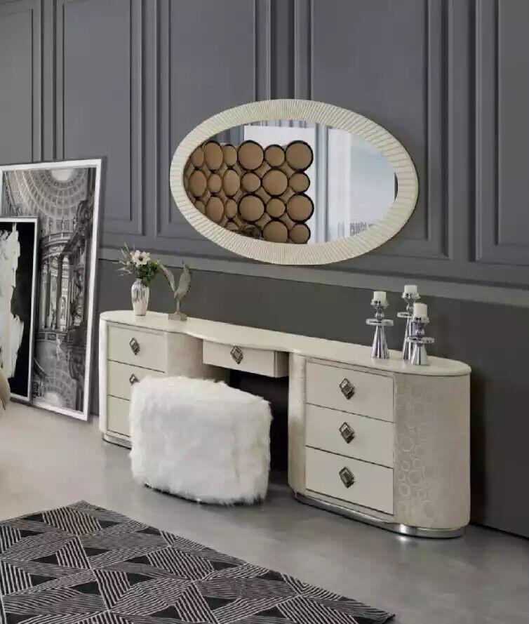 Schminktisch Set Konsole Spiegel Schlafzimmer Möbel Hocker