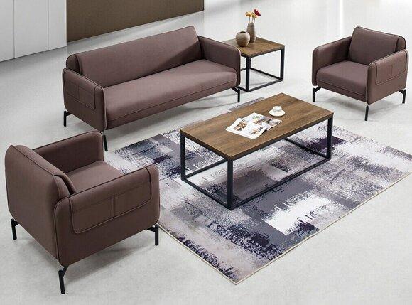 Design Polster Sitz Couch Garnitur Sofa Sofas Couchen Textil Stoff Büromöbel Neu