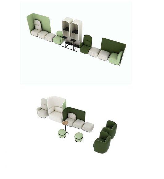 Sessel Wartezimmer Set Sitz Polster Garnitur Kanzlei Praxis Hotel Büro Office