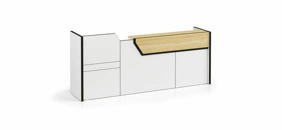 Empfangstheke Rezeption Tresen Praxis Büro Messe Empfang Hotel Tische 280x80cm