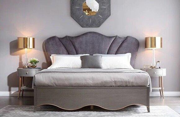 Bettgestell Design Polsterbett Bett Betten Hotel Hotelbett 180x200cm Ehe Holz