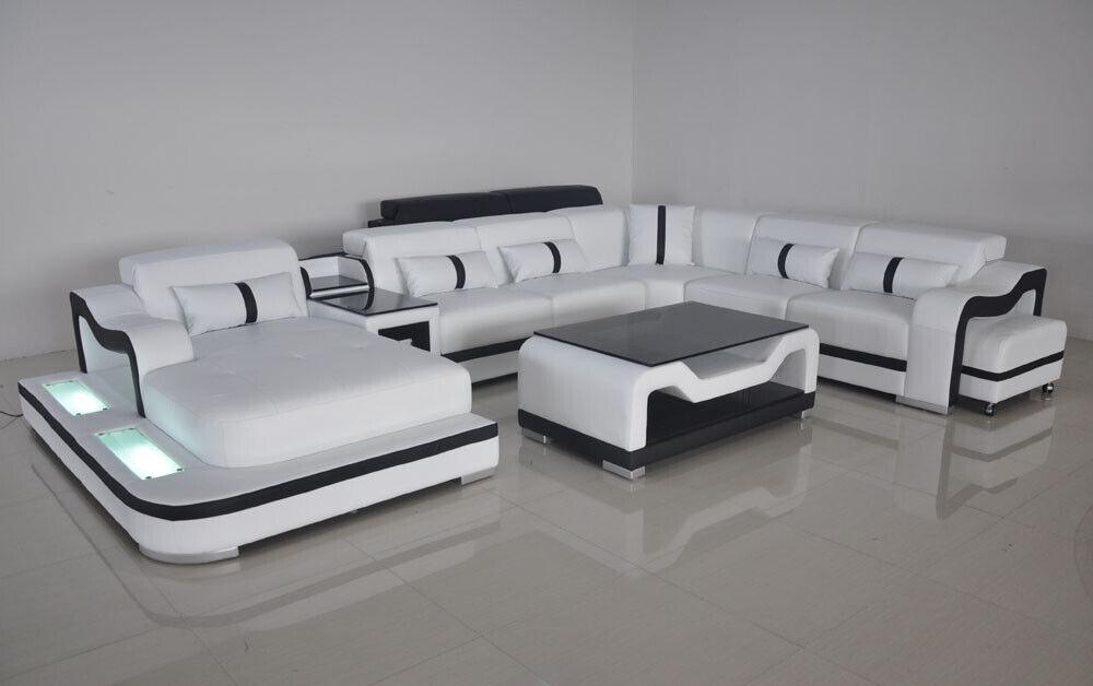 Design Modern Sofa Couch Ecksofa Polster Neu Wohnlandschaft U-Form