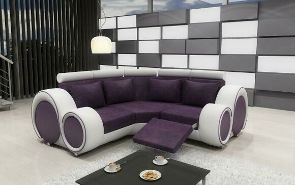 STOFFSOFA TEXTIL RELAXFUNKTION ECKSOFA mit USB,GARNITUR NEU WOHNLANDSCHAFT SOFA