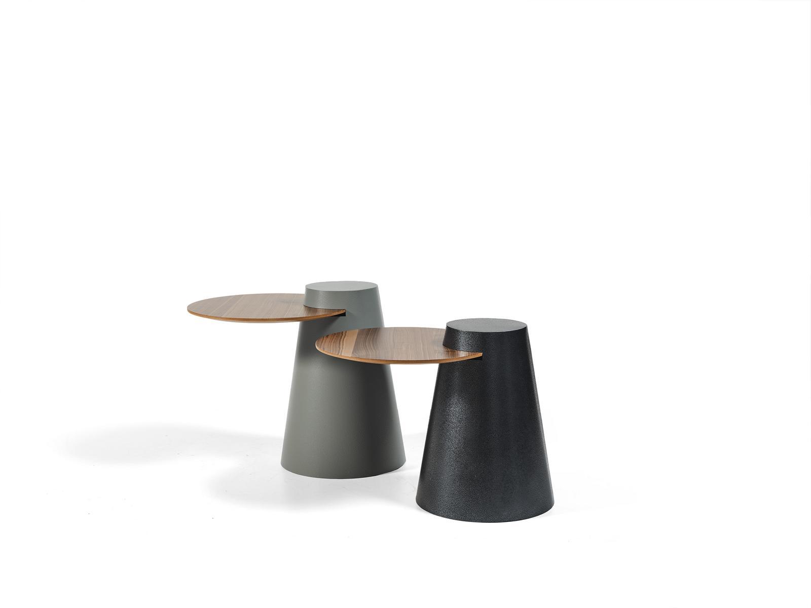 Set 2x Couchtische Kaffeetische Beistelltische Designer Runde Glastische