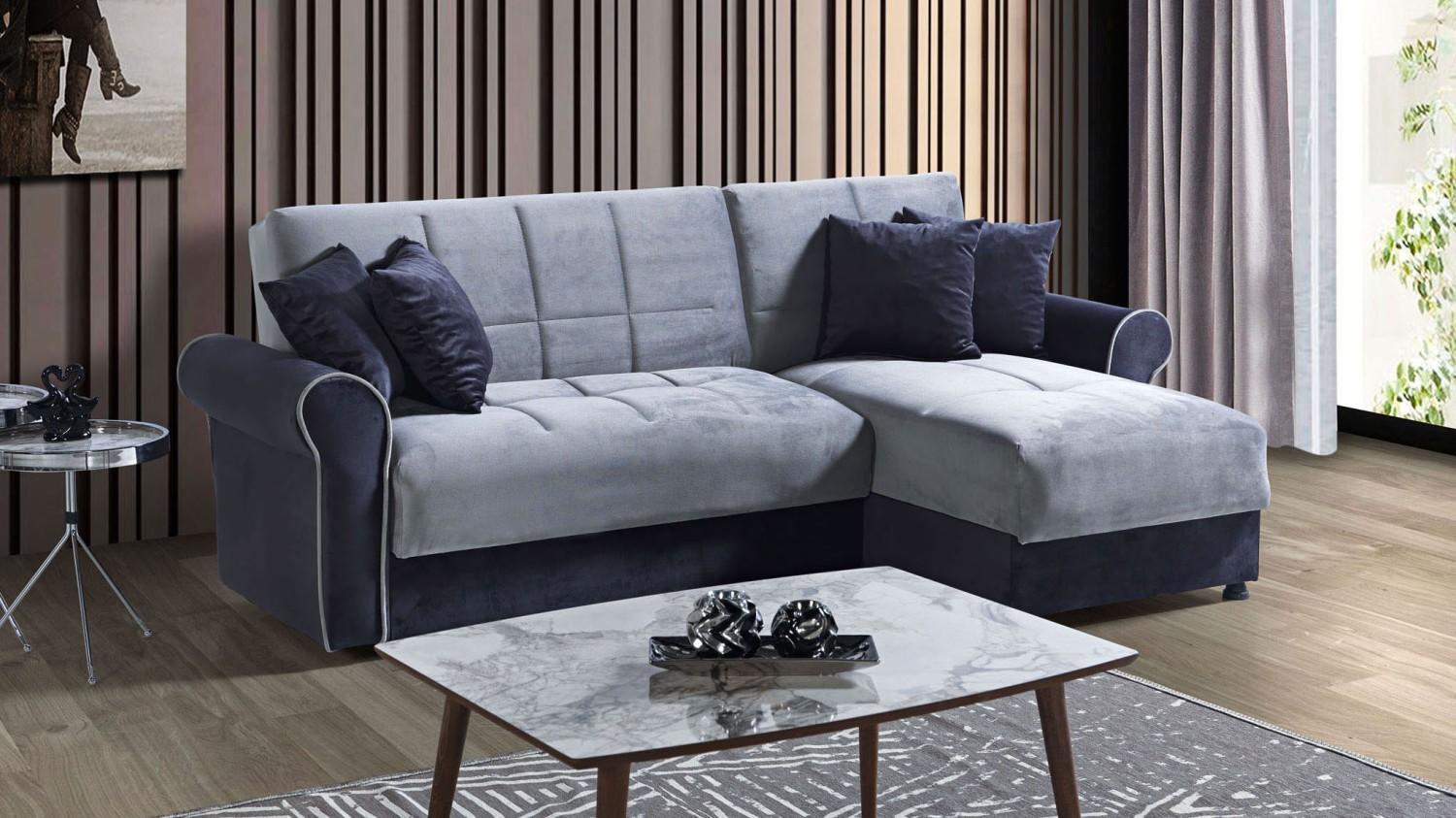 Ecksofa L-Form Textil Eckcouch Sofa Polster Premium Couch Modern Neu