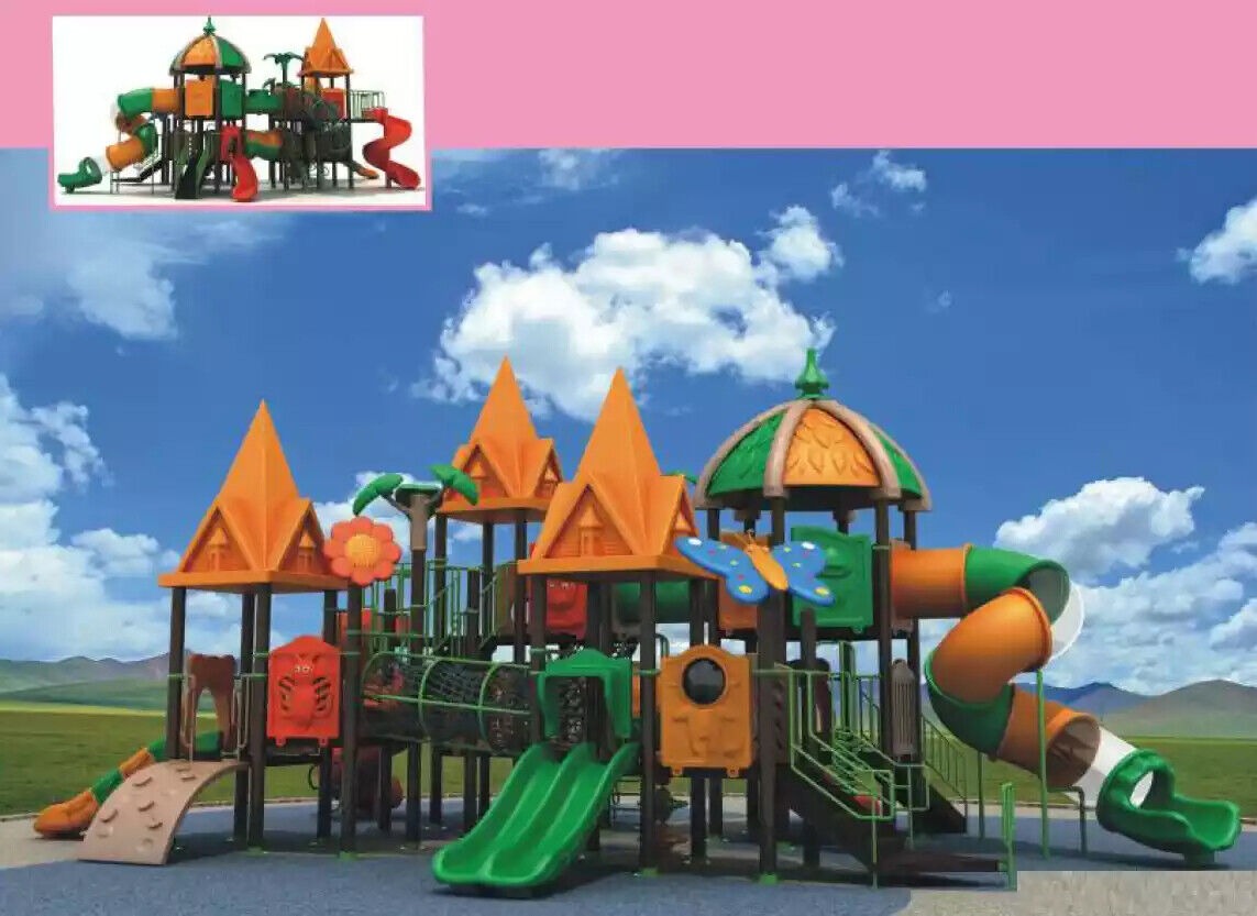 Spielturm mit Rutsche Kletterturm Spiel Gerät Anlage Outdoor Spielplatz
