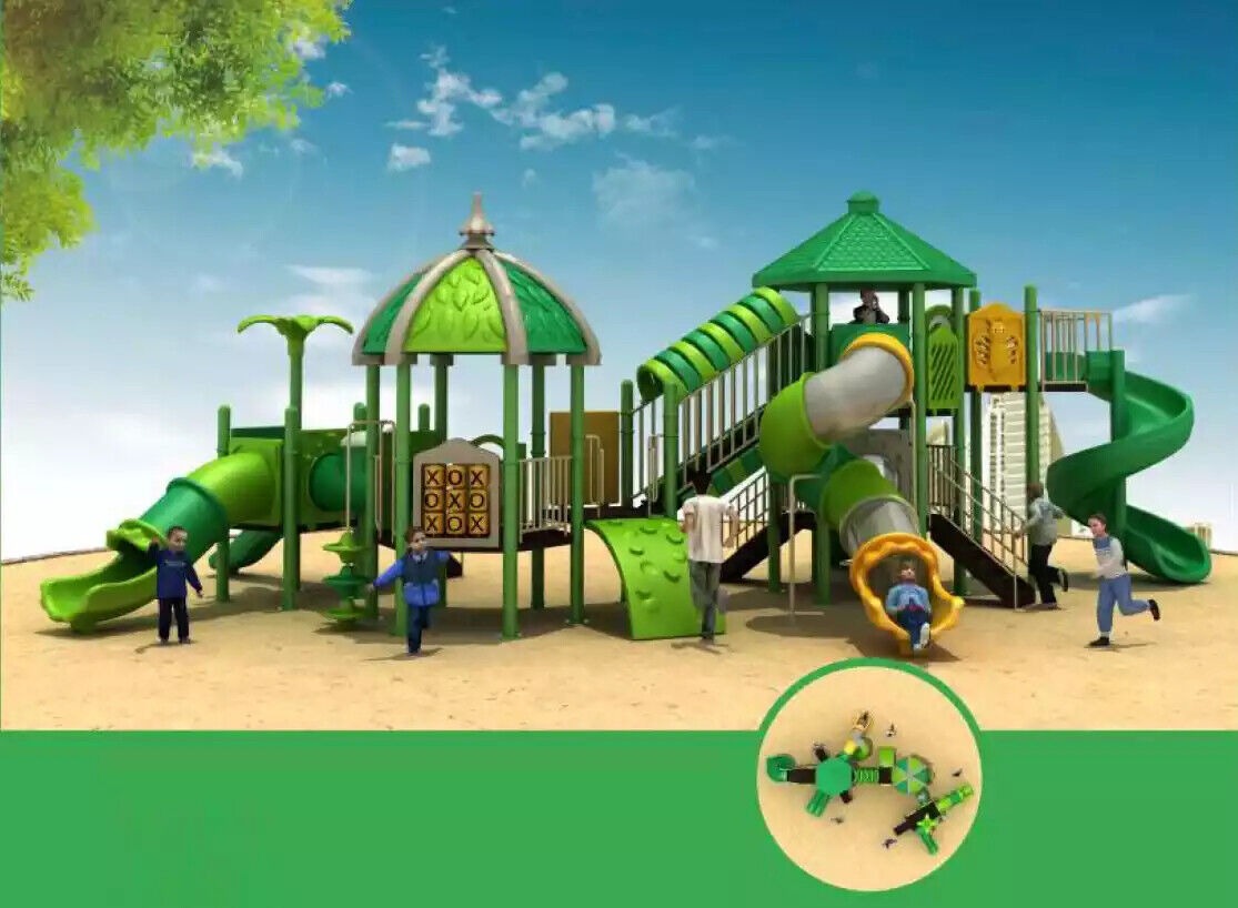 Spielplatz Dschungel Typ Kinder Kinderhaus Spielturm mit Rutsche Neu