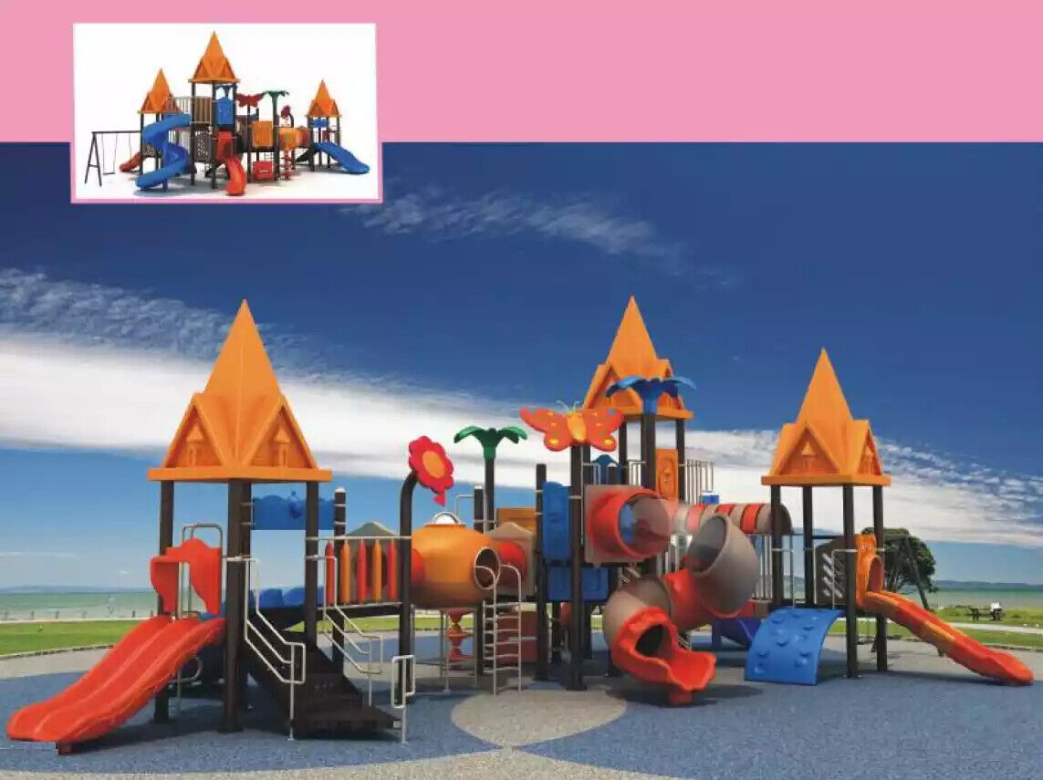 Outdoor Kinderspielplatz Spielturm mit Rutsche Kletterturm Kinderbereich