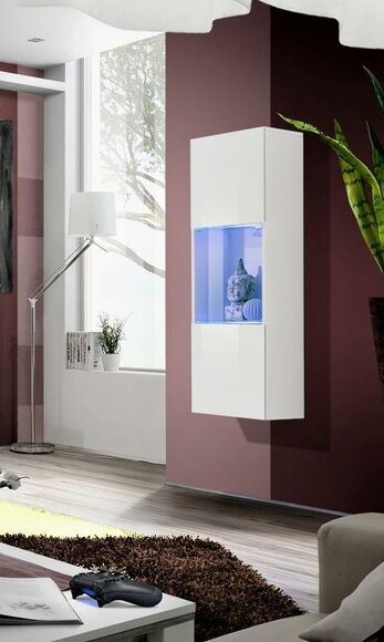 Wohnzimmer Rotbraun Hänge Vitrine Luxus Einrichtung Modern Wandschrank