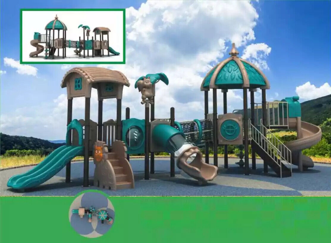 Spielturm mit Rutsche Kinderspielplatz aus Kunststoff Bereich Unterhaltung