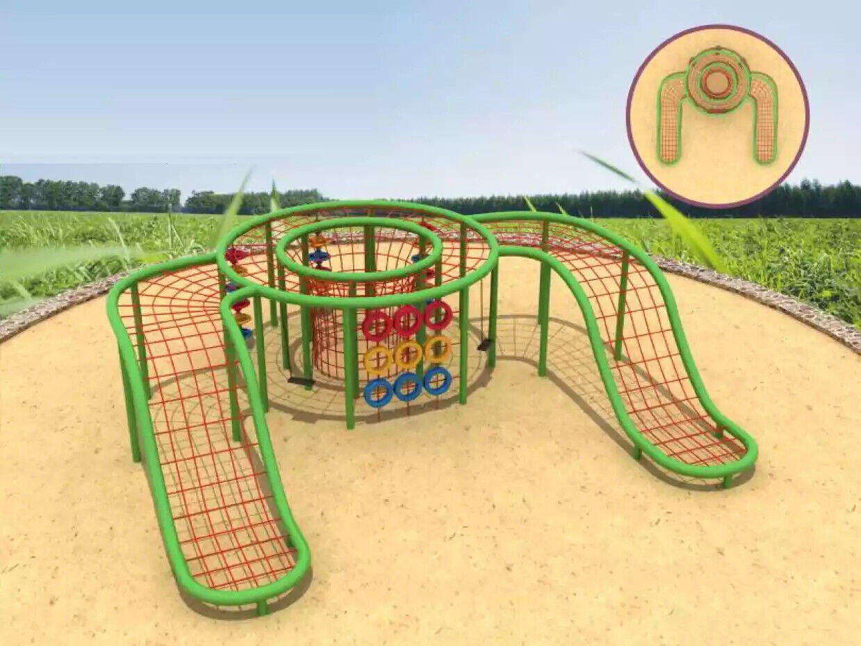 Seilkomplex Ungewöhnliches Seil Design für den Garten Outdoor Spielplätze