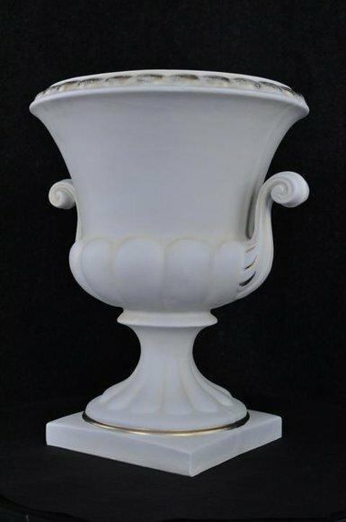XXL Design Blumen Topf Dekoration Vase Vasen Handarbeit Dekorative Kelch