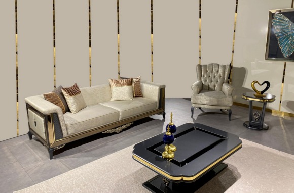 Design Sofas Polster Couchen Textil Relax Sofagarnitur 3+1 Sitzer Set