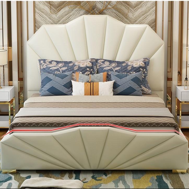 Design Leder Betten Hotel Doppel Bett Schlafzimmer Möbel Einrichtung