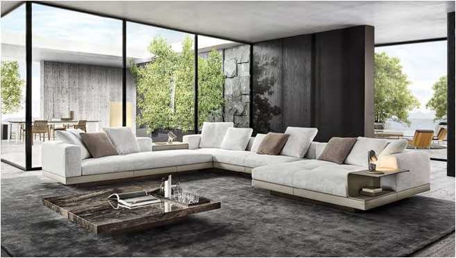U-Form Sofa Modern Ecksofa Polstercouch Textil Wohnlandschaft Eckgarnitur