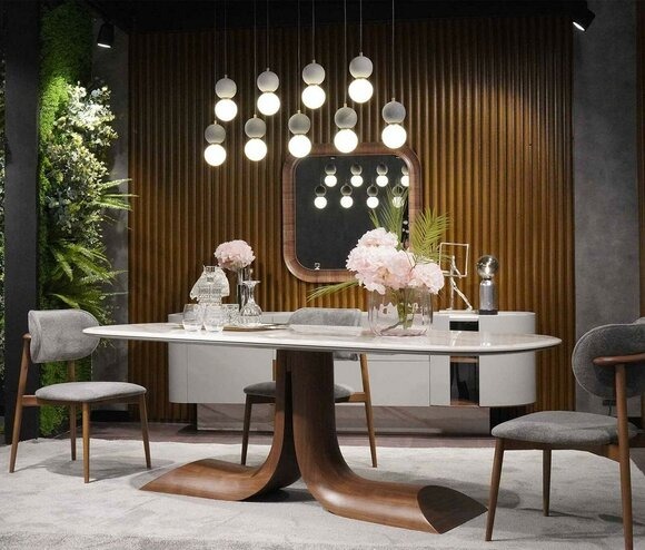 Esszimmer Esstisch 4x Stühle Luxus Komplett Set 4tlg Ess Gruppe Holz Tisch