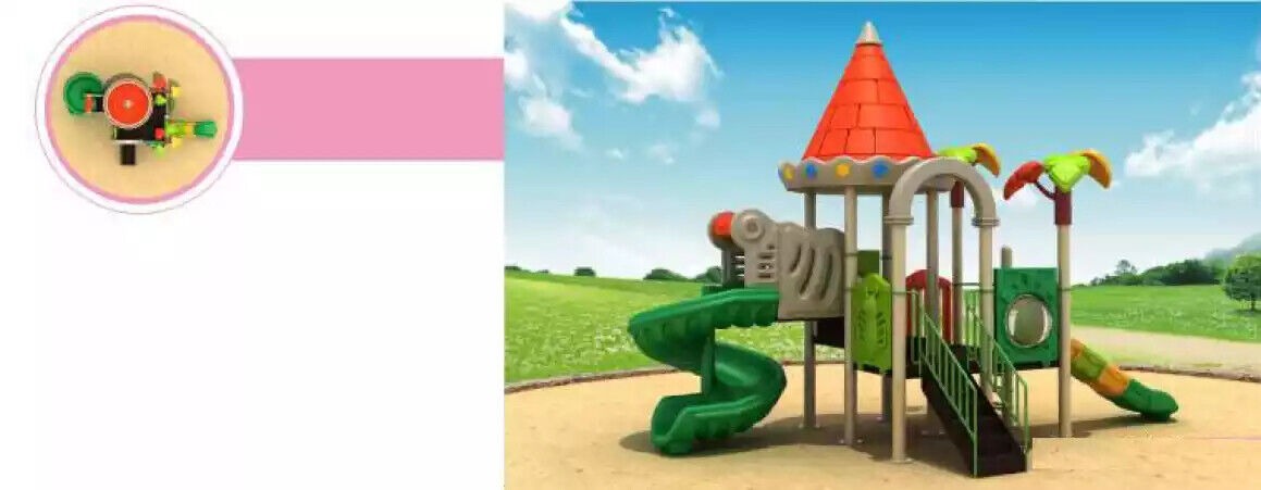 Kinderspielplatz Spielturm mit Rutschen Turm Plastik Tiere Spielplatz