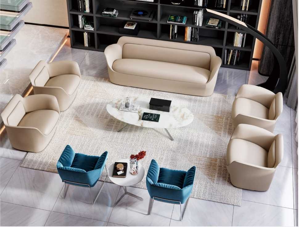 Sofagarnitur 31111 Sitzer Leder Sofa Garnitur 2х Stühle 7tlg Luxus Komplett Neu