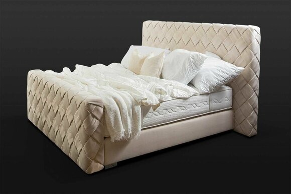 Luxus Schlafzimmer Möbel Betten Modern Bettrahmen 160x200 cm Design Kopfteil