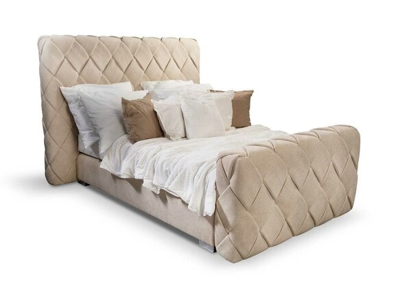 Luxus Schlafzimmer Möbel Betten Modern Bettrahmen 140x200 cm Design Kopfteil