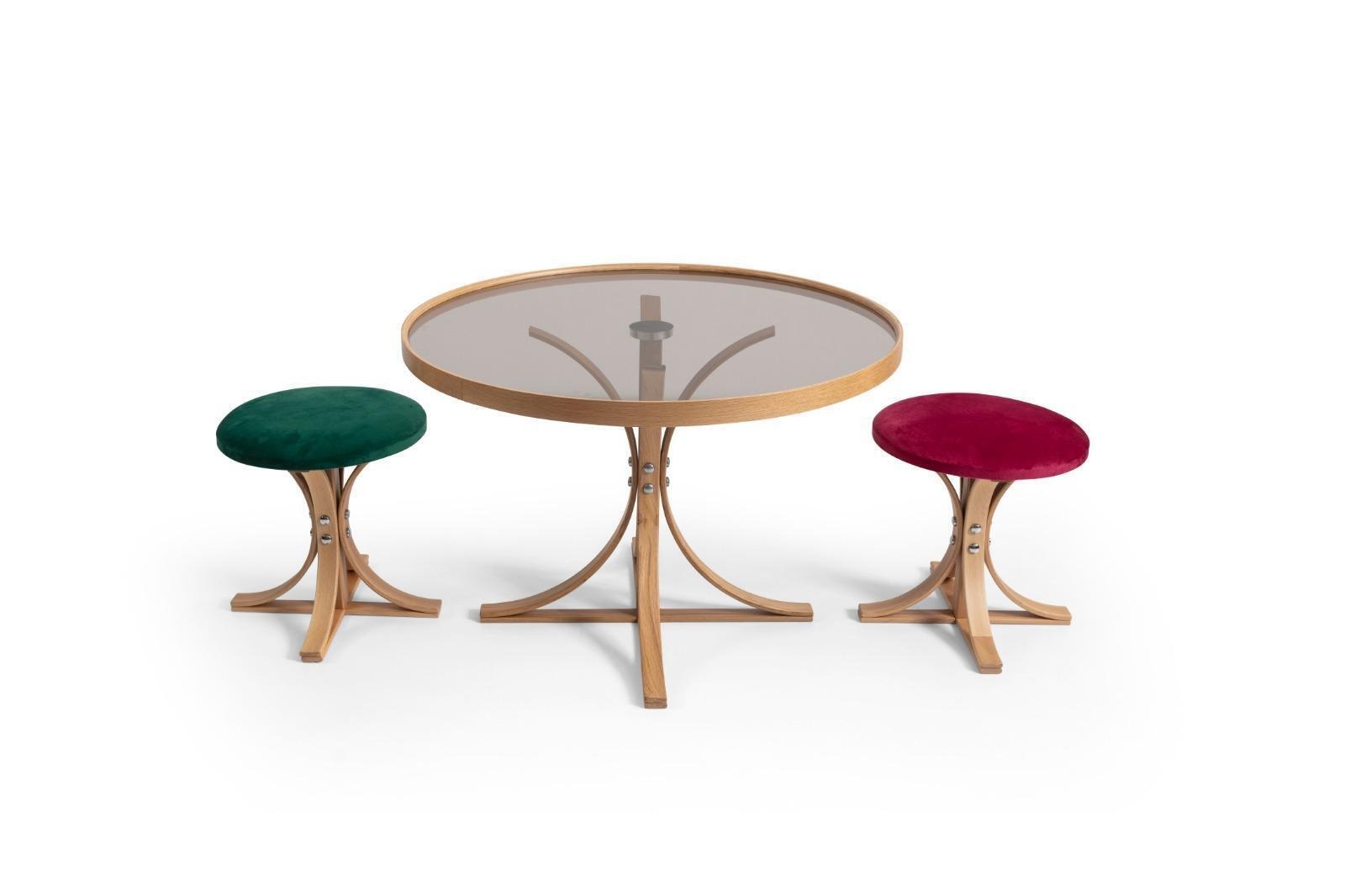 Wohnzimmer Set Couchtisch 2x Hocker Luxus Möbel Tisch Kaffee Modern Neu