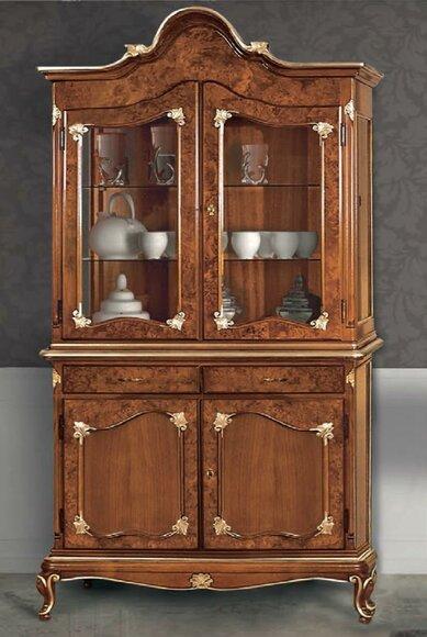 Vitrinen Glas Schrank Schränke Regal Holz Vitrine Design Modern Wohnzimmer Neu