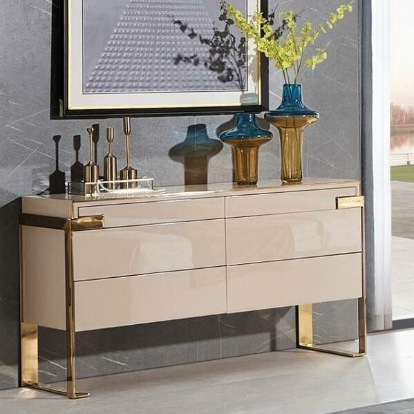 Kommode Design Sideboard Edelstahl Luxus Möbel Hotel Schrank Kommoden Schränke
