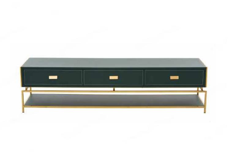 Modernes Lowboard Luxus TV-Ständer Wohnzimmermöbel Grün rtv tv Möbel