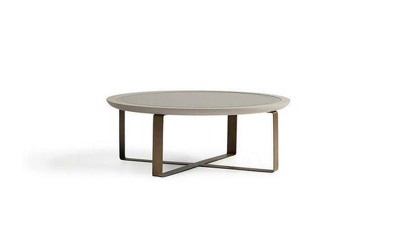 Couchtisch Modern Beistelltisch Kaffeetisch Sofatisch Beige Metall