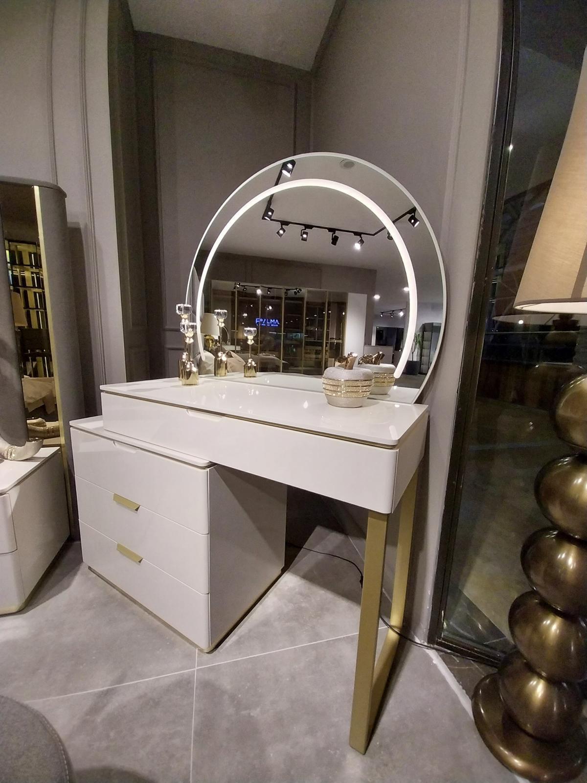 Design Schminktisch mit Spiegel Luxus Schlafzimmer Möbel 2tlg. Neu Sofort