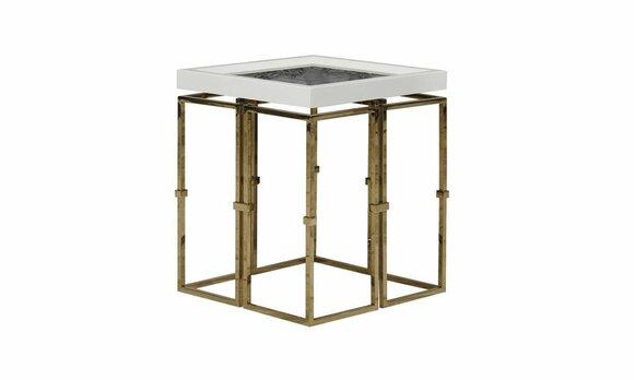 Beistelltisch Couchtisch Kaffeetisch Sofatisch Tisch Wohnzimmer Gold