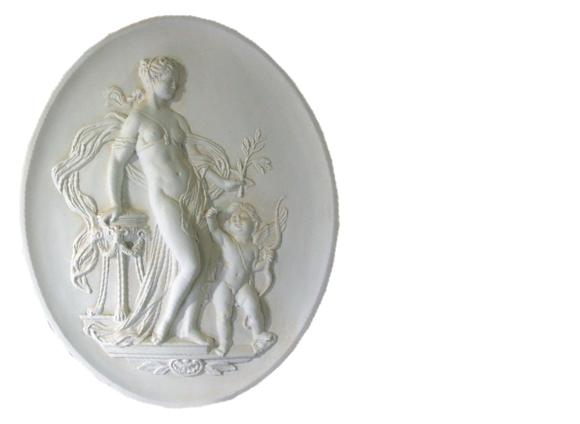 Design Wand Relief 3D Figur Skulptur Statue Skulpturen Bild Antik Stil