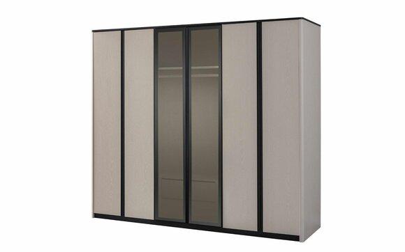 Schrank Kleiderschrank Garderobenschrank Moderne Holzschrank Grau